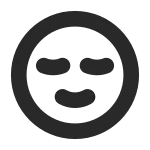 Relieved Face SVG Icon